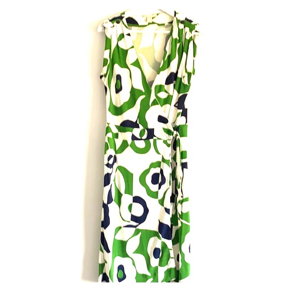 Banana Republic printed wrap dress